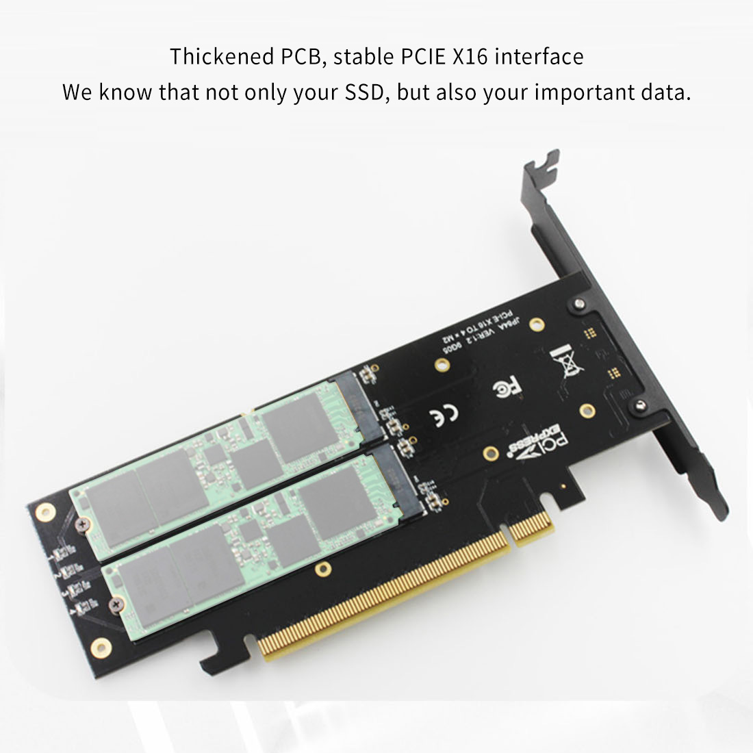 Adapter chuyển 4 SSD 2 PCIe sang PCIe JEYI iHyper (RAID 4 ổ .2 PCIe .