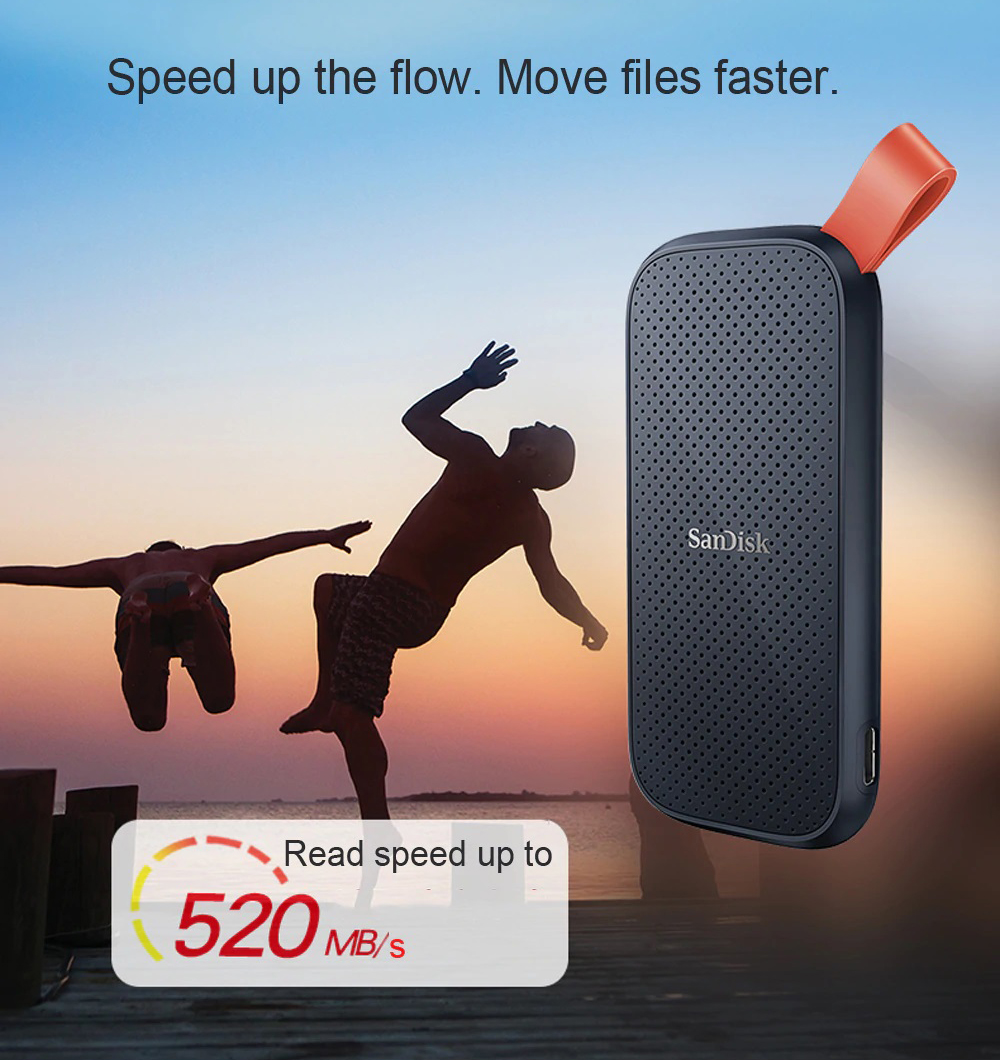 Ổ cứng di động SSD Portable 500GB Sandisk E30 3