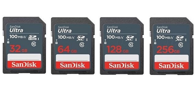 The nho SD SanDisk Ultra GN3 100 MBs 2